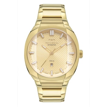 Relógio Technos Masculino Skymaster Dourado com Calendário á Prova D'água 2115NAA/1D