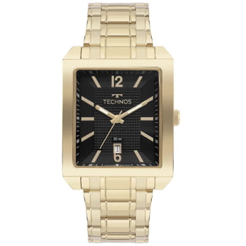 Relógio Technos Masculino Steel Dourado com Calendário á Prova D'água 2115KOB/1P