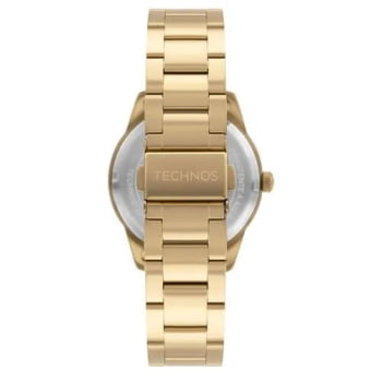 Relógio Technos Steel Masculino Dourado com Calendário Maquinário Japonês Aço Inoxidável  á Prova d'água 2115TYA/1D