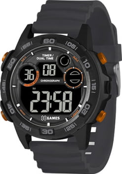 Relógio X-Games Masculino digital caixa preta com calendário - XMPPD634