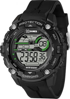 Relógio X-Games Masculino Esportivo Digital Preto com calendário XMPPD651
