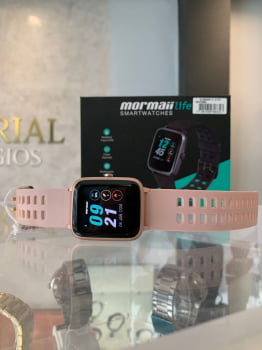 Relógio SmartWatch Mormaii Life Feminino Rosa Esportivo A prova d'água Original MOLIFEAA/8J