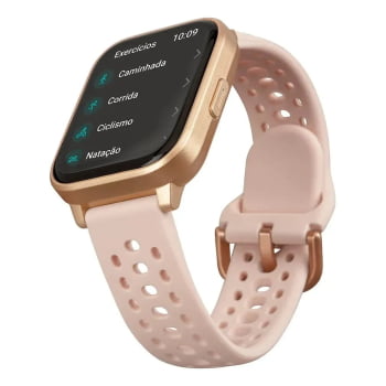 Relógio SmartWatch Mormaii Life Plus Feminino Rosa Esportivo A prova d'água MOLIFE2AD/8J